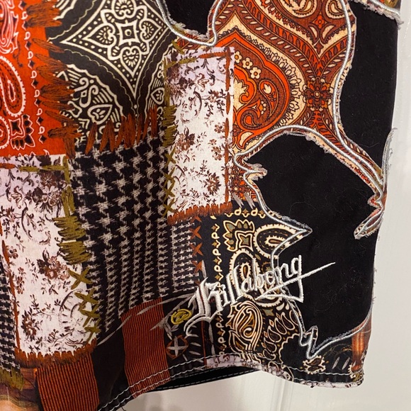 Y2K Billabong Patchwork Hibiscus Board Shorts Vintage Mens 32 Surfer Skater - Picture 2 of 13